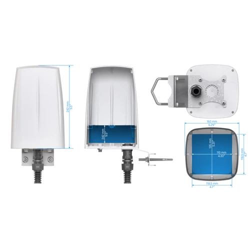 QuBox Spot Masszív IP68-as Burkolat Kültérre