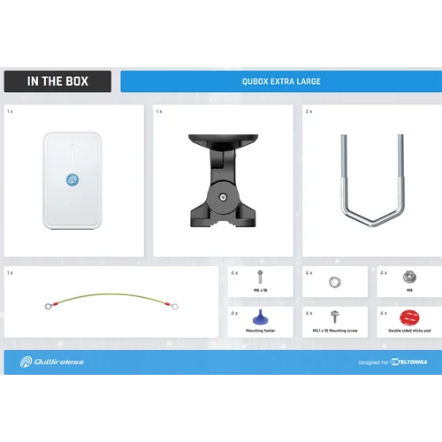 QuBox Extra Large Masszív IP67-as Tokozat Kültérre
