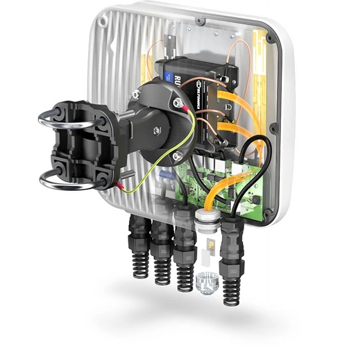 QuCam 950M Kit, Kültéri CCTV dual SIM LTE PoE átjáró beágyazott PoE switch-el