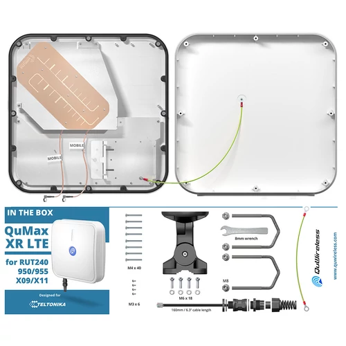 QuMax XR LTE Antenna Teltonika RUT240/950/955/X09/X11-hez