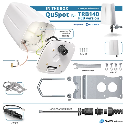 QuSpot Antenna Teltonika Tokozott TRB140-hez
