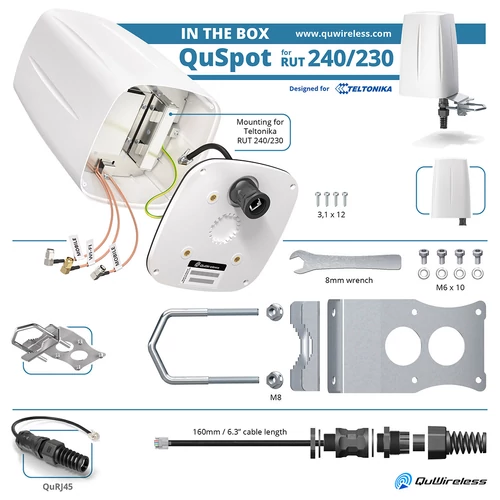 QuSpot Antenna Teltonika RUT241/RUT240/230-hoz
