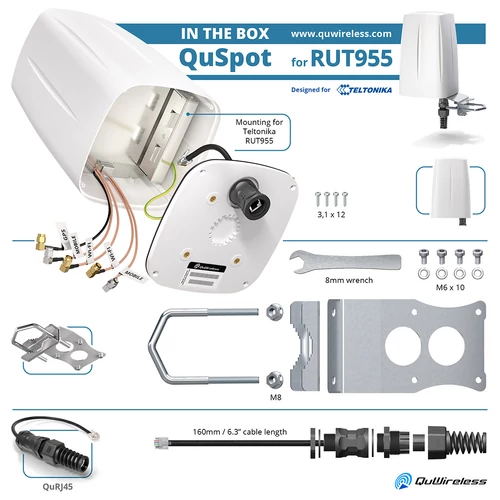 QuSpot Antenna Teltonika RUT956/RUT955-höz
