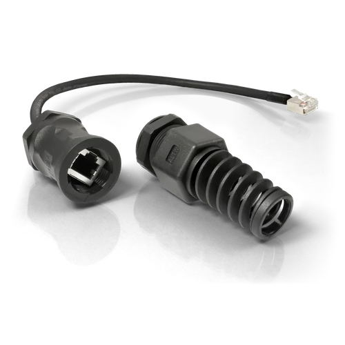 QuRJ45 | RJ-45 csatlakozó adapter | 160mm | kültéri tokozatokhoz | IP68 
