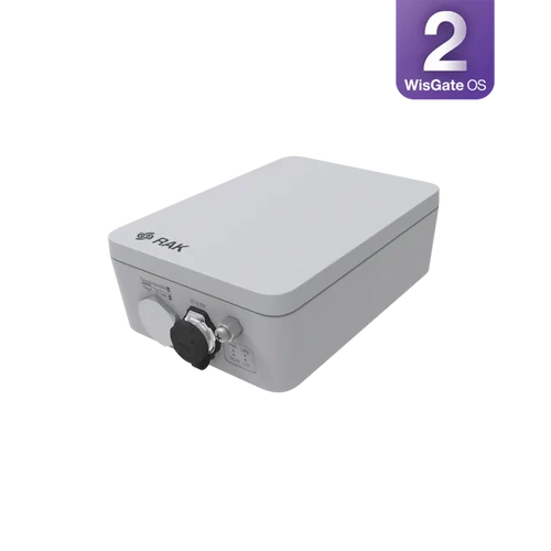 WisGate Soho Pro LoRaWAN Gateway 8-CH RAK7267 Kültéri IP67 hálózati adapterrel