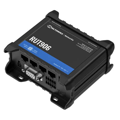 Teltonika RUT906 Ipari Mobilnet Router Dual SIM 4G LTE GNSS WIFI RS232 RS485