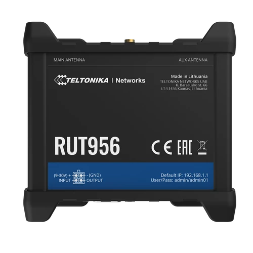 Teltonika RUT956 Ipari Mobilnet Router Dual SIM 4G LTE GNSS WIFI