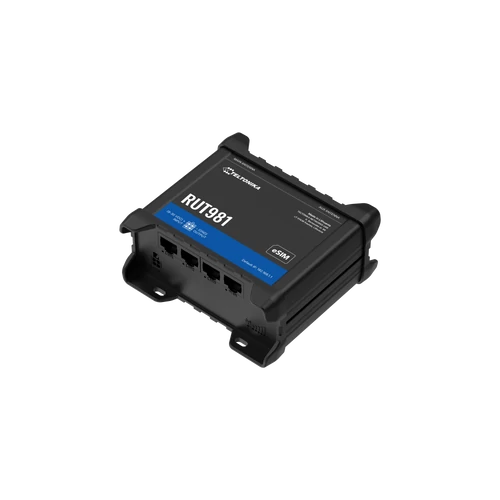 Teltonika RUT981 ipari 4G LTE Cat 4 router Dual SIM eSIM