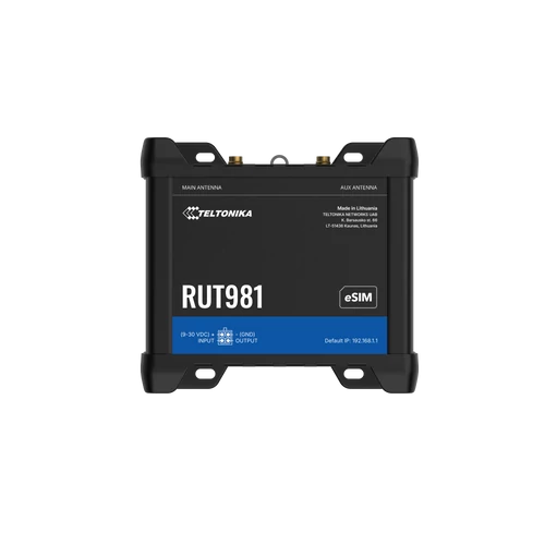 Teltonika RUT981 ipari 4G LTE Cat 4 router Dual SIM eSIM