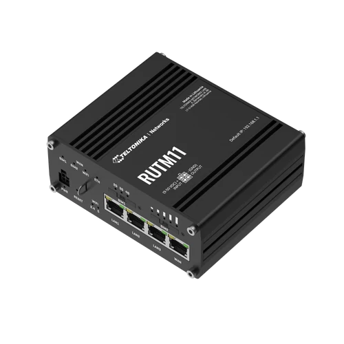 RUTM11 Ipari Mobilnet Router 4G LTE CAT6 GNSS & WIFI & 4xGigabit ETH