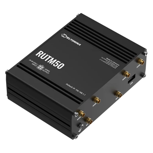RUTM50 EU 5G Ipari Mobilnet Router  WIFI 5 & GNSS & 5 x Gigabit ETH 