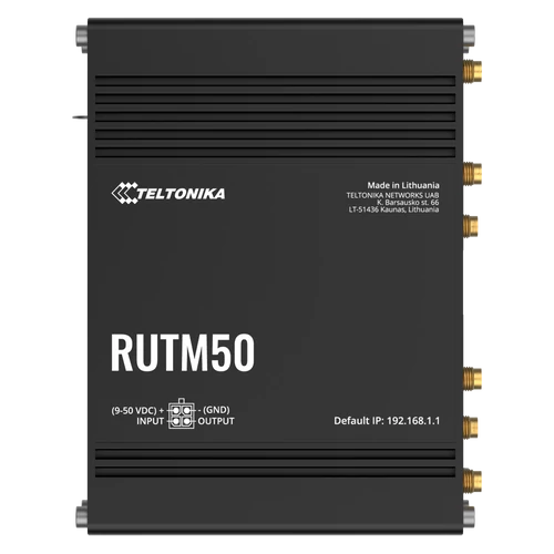 RUTM50 EU 5G Ipari Mobilnet Router  WIFI 5 & GNSS & 5 x Gigabit ETH 