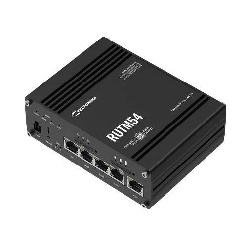 RUTM54 5G Ipari Mobilnet Router SA & NSA WIFI-5 & 5 x Gigabit ETH eSIM GLOBAL