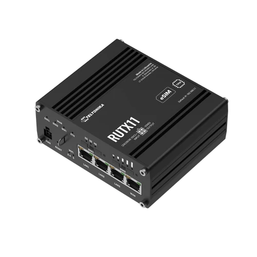 Teltonika RUTX11 Ipari Mobilnet Router 4G LTE CAT6 GNSS & WIFI & BT & 4xGigabit ETH
