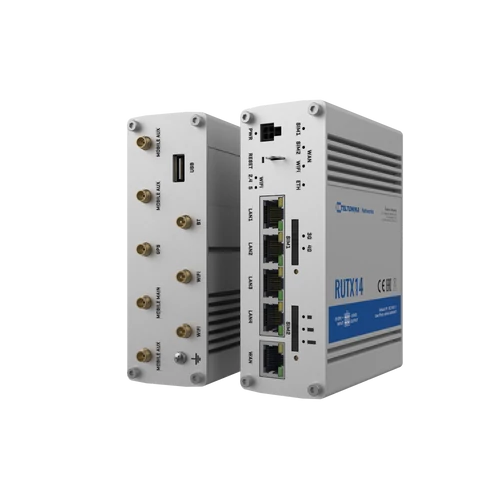 Teltonika RUTX14 Ipari Mobilnet Router 4G LTE CAT12  WIFI & BT-LE & GNSS & 5xGigabit ETH