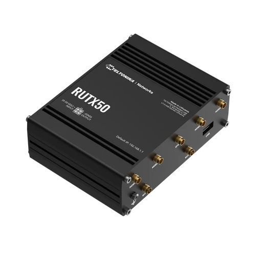 RUTX50 5G Ipari Mobilnet Router WIFI 5 & GNSS & 5 x Gigabit ETH 