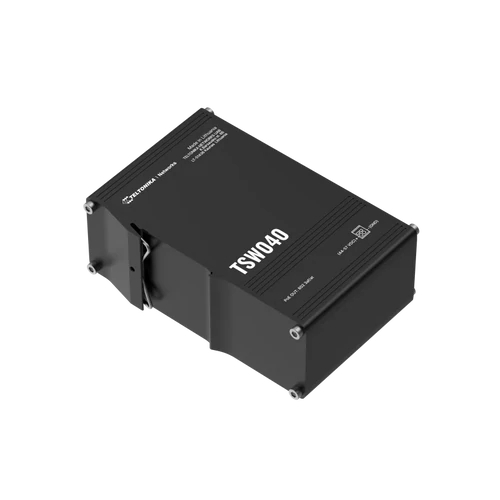 TSW040 Ipari Switch | 8 x 10/100 PoE+ Ethernet port | Integrált DIN rögzítés 