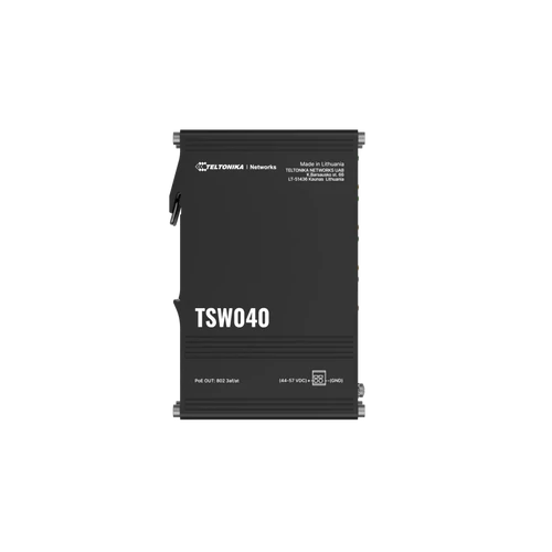 TSW040 Ipari Switch | 8 x 10/100 PoE+ Ethernet port | Integrált DIN rögzítés 