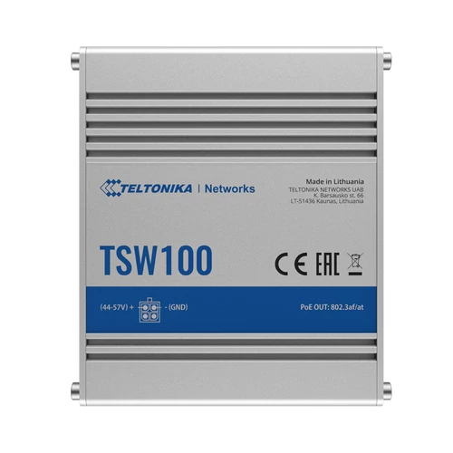Teltonika TSW100 Ipari PoE+ Switch