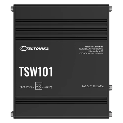 Teltonika TSW101 Ipari PoE+ Switch oldal