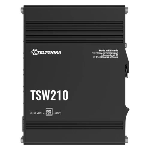 Teltonika Networks TSW210 Ipari Switch Integrált DIN rögzítéssel