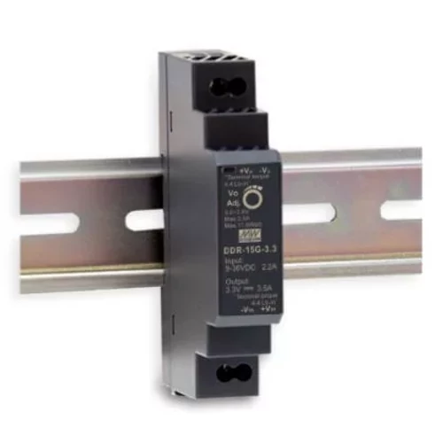 MEAN WELL DDR-15G-12 1 kimenetű DC/DC konverter; 15W; 12V 1,25A; 4kV szigetelt 
