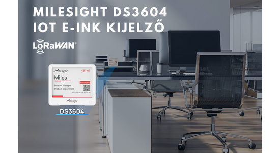 Milesight DS3604 IoT E-Ink kijelző