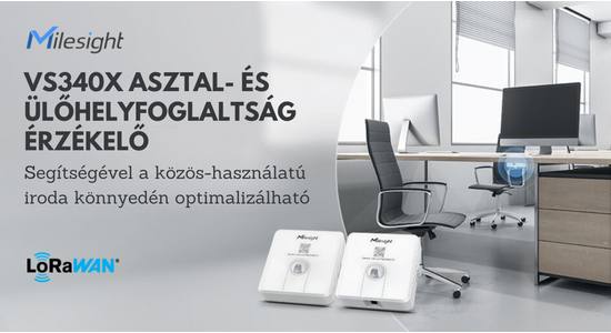 Milesight VS340x asztal- és ülőhelyfoglaltság érzékelő