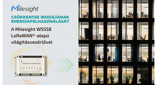 Milesight IoT LoRaWAN®-alapú világításvezérlés