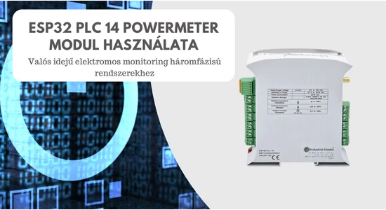 ESP32 PLC 14 Powermeter modul használata