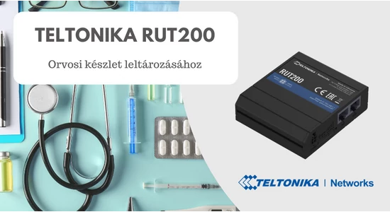 Mobil router orvosi készlet leltározásához