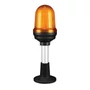 Q80L LED Fényjelző, állandó/villogó narancssárga DC12-24V, IP65, talpas konzol