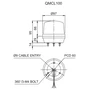 QMCL100 LED Többszínű fényjelző IP65