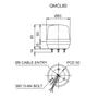 Kép 2/2 - QMCL80 LED Többszínű fényjelző IP65