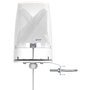 QuOmni AO5G2-G Omnidirectional ultraszéles sávú 5G/LTE MIMO 2x2 antenna 600-6000MHz, 10m kábellel 