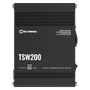 TSW200 Ipari Switch 8 x Gigabit Ethernet port és 2 x SFP port POE+ | Integrált DIN rögzítés