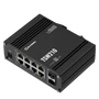 TSW210 Ipari Switch | 8 x Gigabit Ethernet port és 2 x SFP port | Integrált DIN rögzítés