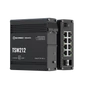 TSW212 Ipari Menedzselhető Switch 8 x Gigabit Ethernet port és 2 x SFP | Integrált DIN rögzítés